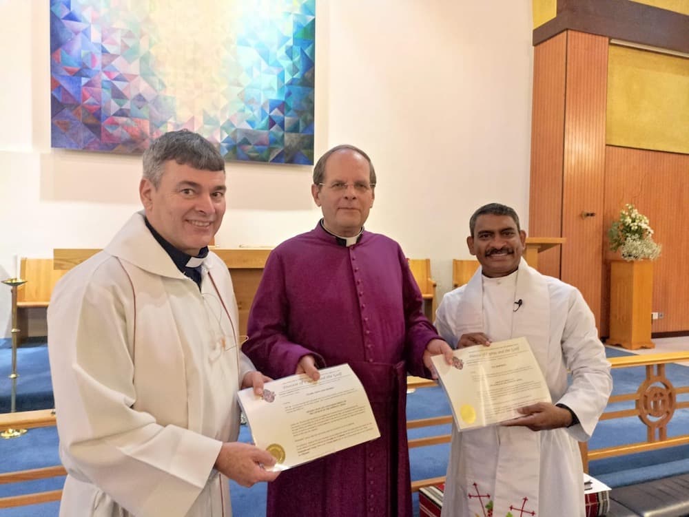 Read more about the article Archbishop Michael licenses clergy in Doha￼