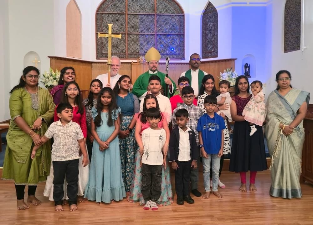 Read more about the article Bishop Sean celebrates Eucharist with Bahrain Tamil congregation
