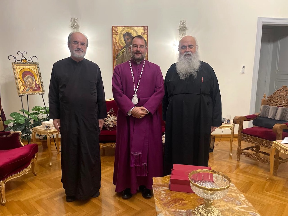 You are currently viewing Archbishop George III hosts Bishop Sean in Nicosia